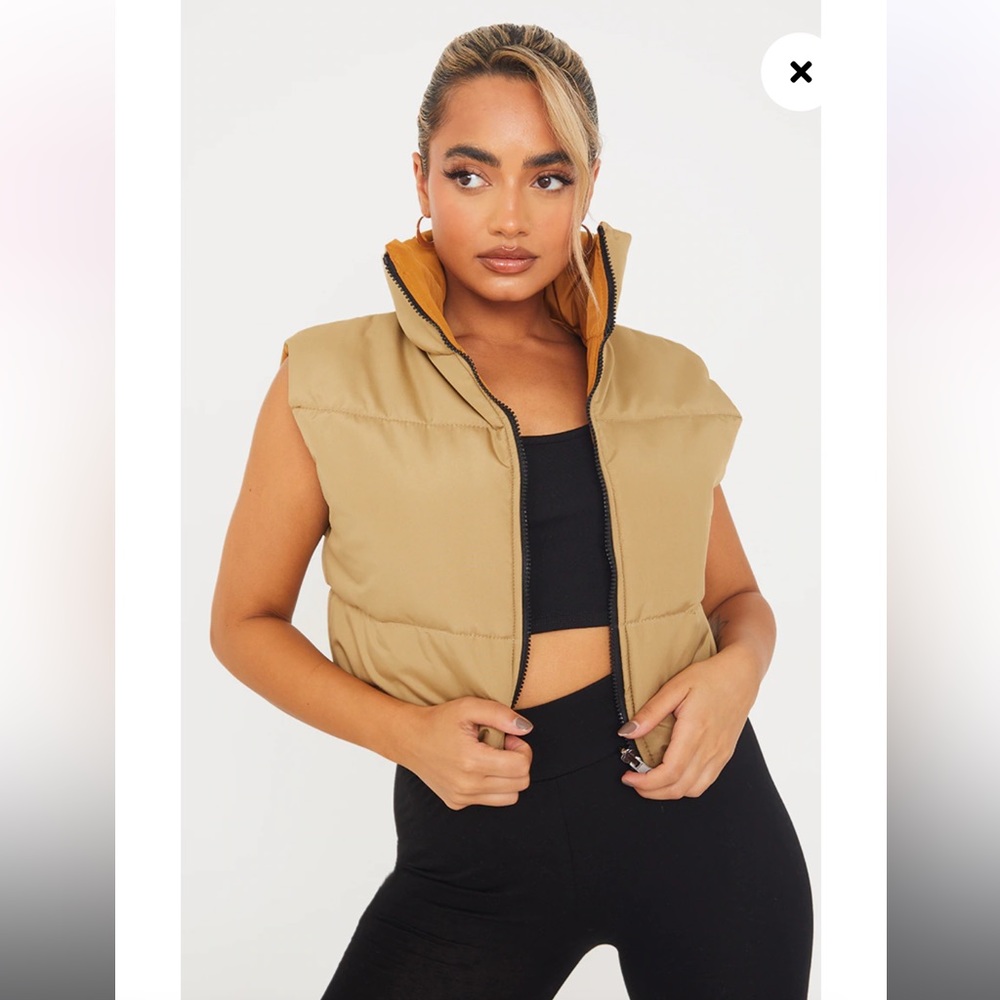 Petite Stone Reversible Cropped Gilet